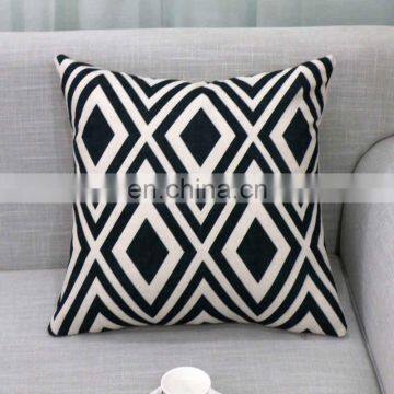 i@home Simple modern geometric series car print linen sofa pillow cushion cover