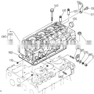 Diesel engine parts V2003 cap sealing 15221-0337-0