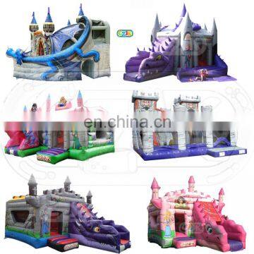 popular whole sale clearance inflatable dragon bounce house bouncer castle for sale