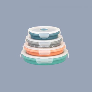 Round Collapsible Silicone Food Storage