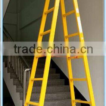 Not conductive folding fiberglass tower-shaped ladder