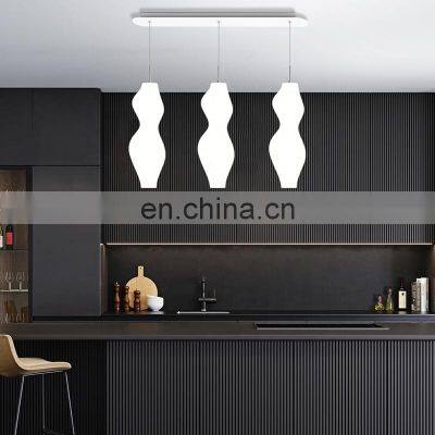 Plastic Shade Designer Modern Indoor Pendant Lighting Hanging Lamp For Home photo-5