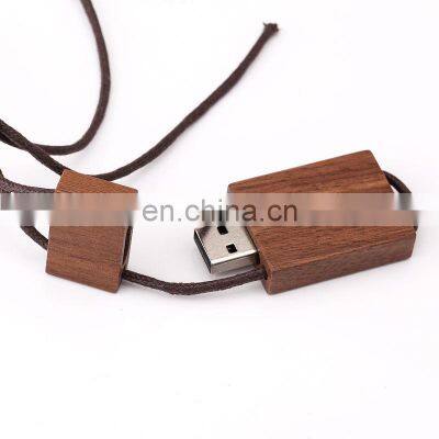 Wooden Pendant/Necklace USB 2.0/3.0 Memory Stick Flash pen Drive 4GB-32GB