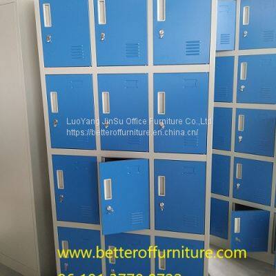 Durable Storage Furniture Gym Locker/Staff Locker/Steel Locker Blue and Gray Color 6 Door photo-2