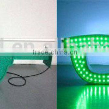 LIYI 2016 glasses shop new mechine sign 80w glasses led blue + green