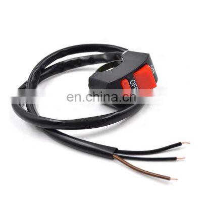 Factory universal two wires control 3 wires switch start and stop on-off motorcycle handlebar switch