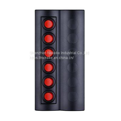 6 GANG 12V Circuit Breaker Jeep Boat Rocker Touch Panel Switch