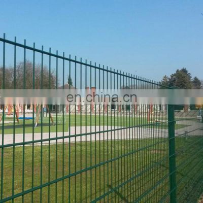 PVC coated Green/black security fencing Nylofor welded mesh fence panel for warehouse