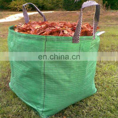 Round 100% Pp Green Garden Gardening Sacks pp Webbing Handle With x Stitching
