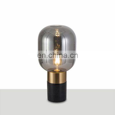 Modern Glass Table Lamp Minimalist Glass Desk Lamp LED Decorative Table Lamp With Glass Shade