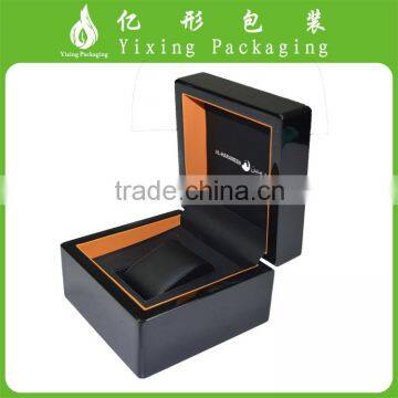 Divided wooden watch box/luxury wooden watch case/velvet tray wooden watch packaging