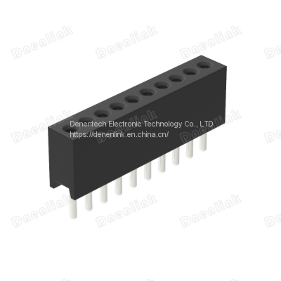 Dnenlink 1.27mm Machined Pin Female Header Single Row H4.10mm Straight DIP photo-2