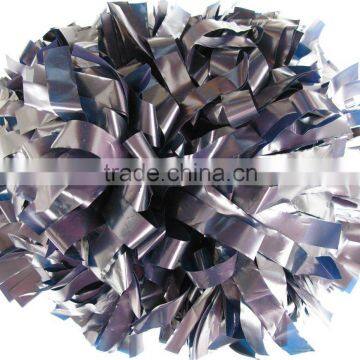 Wet Look Navy Pom Poms