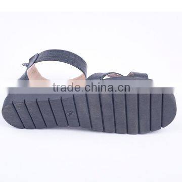 Upper Embossing Latest Designs Flat Zipper Sandals Made in China for Ladies photo-6
