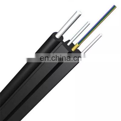 GL Ftth Drop Cable g657a Single Mode 2 Core Flat Fiber Optic Drop Cable Buttery Fly Type Drop Cable with Messenge