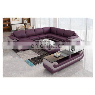 Commercial Italian Modern Furniture Designs l Shape Fabric Sofa Set Sectionals Sofa Set 7 Seater