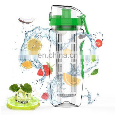 2021 BPA Free Juicer Water Bottle With Infuser Fruit Tritan Water Bottle Drinking Shaker Cup Bottles photo-4