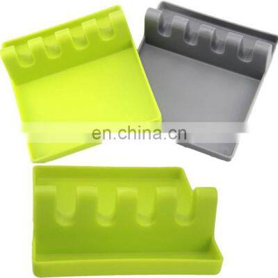 Durable Hot Selling Utensil Spatula Holder Silicone Spoon Rest