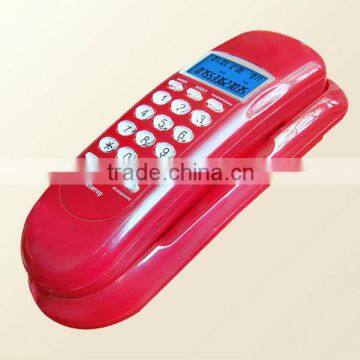 fixed caller id slim telephone wall mounted phone