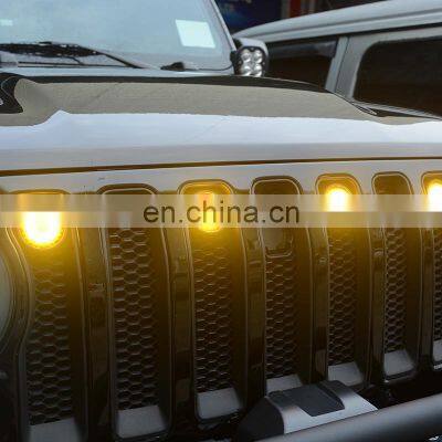 4x4 Auto parts grille light for Jeep wrangler accessories yellow light from Maiker