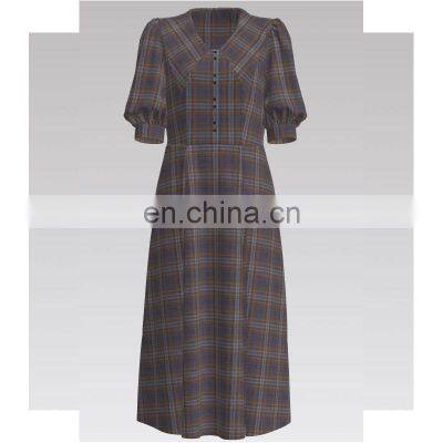 2022 Fashion Check 100% Cotton High Density Yarn Dyed Fabric for Shirt photo-2