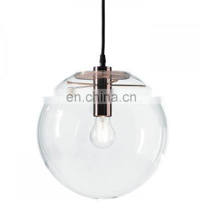 Indoor Modern LED Pendant Light Home Round Ball Hanging Lights Decor Glass Ceiling Lamp For Living Room Dinner Room Hotel