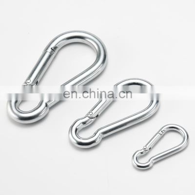 JRSGS Factory Direct Wholesale Snap Hook 304 316 Stainless Steel Spring Climbing Button Carabiner