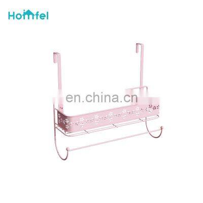 Drill-Free Installation Sakura series Over Door Shower Caddy Hanging Shower Basket