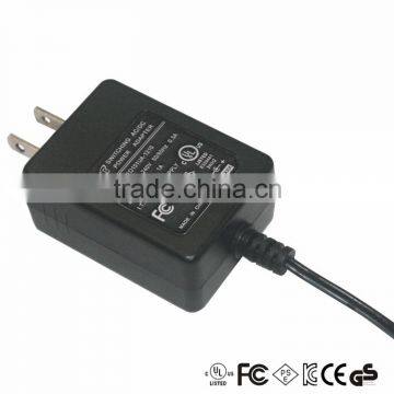 USA 12w ac power adapter with CE UL ROHS