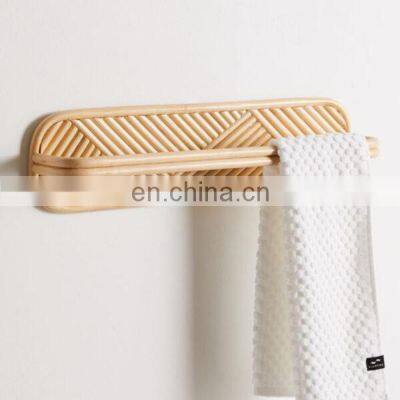 Hot Sale Hanging Rattan Towel Bar Bathroom Woven Natural vietnam cheap wholesale