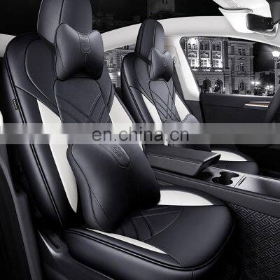 2021 Luxury Car Seat Cover for Tesla Model Y Car Leather Seats Cover Customized Car Accessories for Model Y