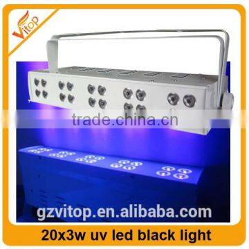 2-Year Warranty UV LEDs Wall Washer 20x3w American DJ Super Black Light