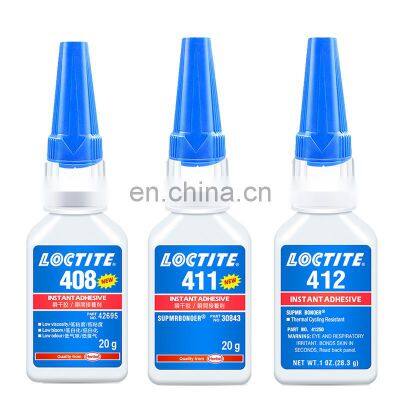 Loctiter super glue 408 411 412  Instant Dry Glue Repair Adhesive 20g General purpose glue