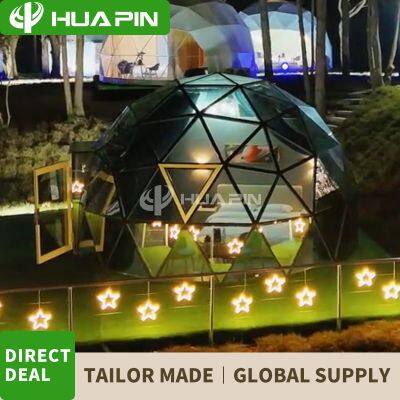 Outdoor 6m 7m Diameter Camp Site Glamping Glass Dome Hotel Tent photo-2