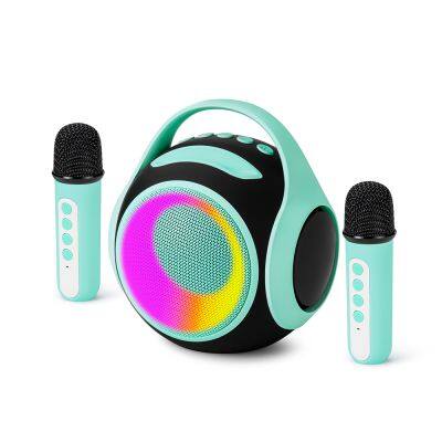 Wholesale Portable Ktv Speaker Wireless Stereo Party Box Wireless Microphone 20w Speaker Portable RGB Karaoke Party Speaker