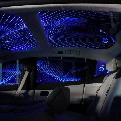 Automotive parts, automotive luminous window film