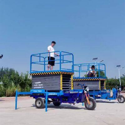 Hydraulic Lift Platform Elevating Work Platform Mobile Tricycle Electric Scissor Lift photo-5