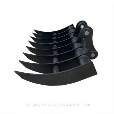 5 Ton Excavator Root Rake Heavy Duty Rake Attachment photo-2
