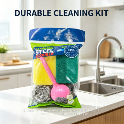Набор губок для мытья посуды и чистки кухни