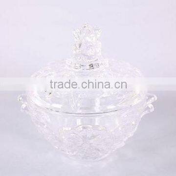 2015 Eco-Friendly clear glass candy bowl CB006 ,Factory outlet