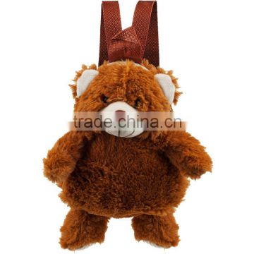 new design plush backpack bear, brown plush bear backpack