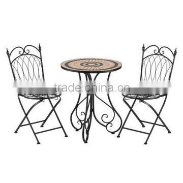 Mosaic outdoor furniture patio bistro set
