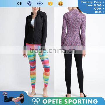 (OEM/ODM Factory)wholesale quick dry spandex Woman Running Knockout Full Zip Jacket