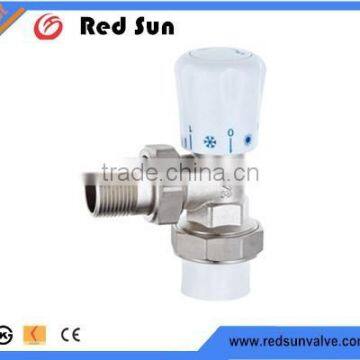 taizhou supplier HR5020 brass drain angle chrome radiation valve