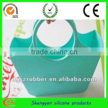 Fashion Silicon Supermarket Shopping Trolley Bag for Ladies
