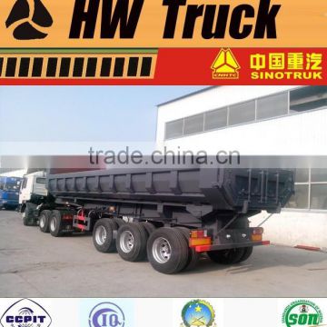 3 axle 60CBM small dump trailers