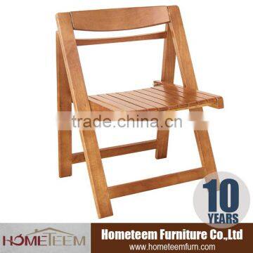 2015 hot sale solid rubber wood folding chair