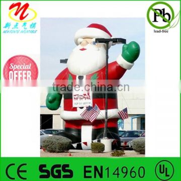 Christmas inflatable shapes, airblown Santa Claus inflatables for festive sales event