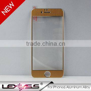 High Quality 3D Curved Aluminum / Titanium Alloy Tempered Glass Screen Protector for IPhone 6 / 6 Plus photo-2