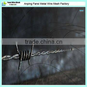 Galvanized steel coiled bulk barbed wire